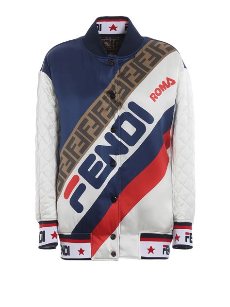 fendi mania bomber jacket|fendi bomber jacket women's.